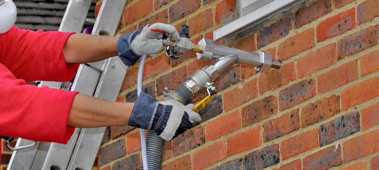 video of cavity wall insulation installation